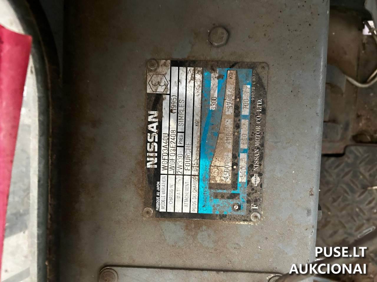 Dyzelinis krautuvas Nissan, Mašinos ir įrengimai 5