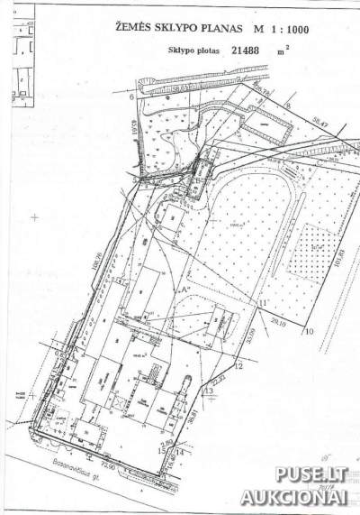 Pastatų kompleksas su 2.1115 ha sklypu Kybartuose J. Basanavičiaus g. 57, pradinė kaina 35000 EUR