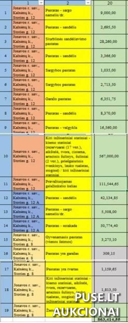 Kiemo statiniai Kiti statiniai Stoties g. 12, Kalnėnų GS, 55329 Jonavos r. sav., Lithuania 1