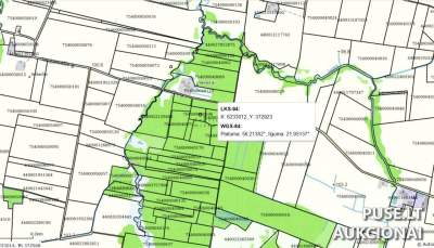 Žemės sklypas miškų ūkio paskirties Skuodo rajone Vaičaičių kaime, parduodama 1/2 dalis už 4000 EUR