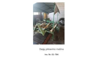 Daigų pikiavimo mašina Alytuje, pradinė kaina 77 EUR, parduodama Valstybinių miškų urėdija