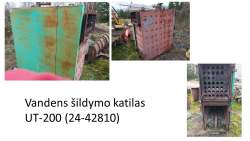 Kitas turtas - Vandens šildymo katilas UT-200	Inv. nr. 24-42810