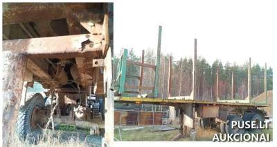 Puspriekabė NEFAZ-9334 parduodama su defektais aukcione nuo 553 EUR