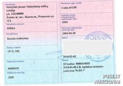 Traktoriai, savaeigės mašinos, priekabos, puspriekabės - Ratinis traktorius MTZ 952 Inv. Nr. 21-1448