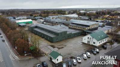 Medžio apdirbimo cechas Telšiuose, Sedos g. 34, 1150000 EUR parduodamas aukcione