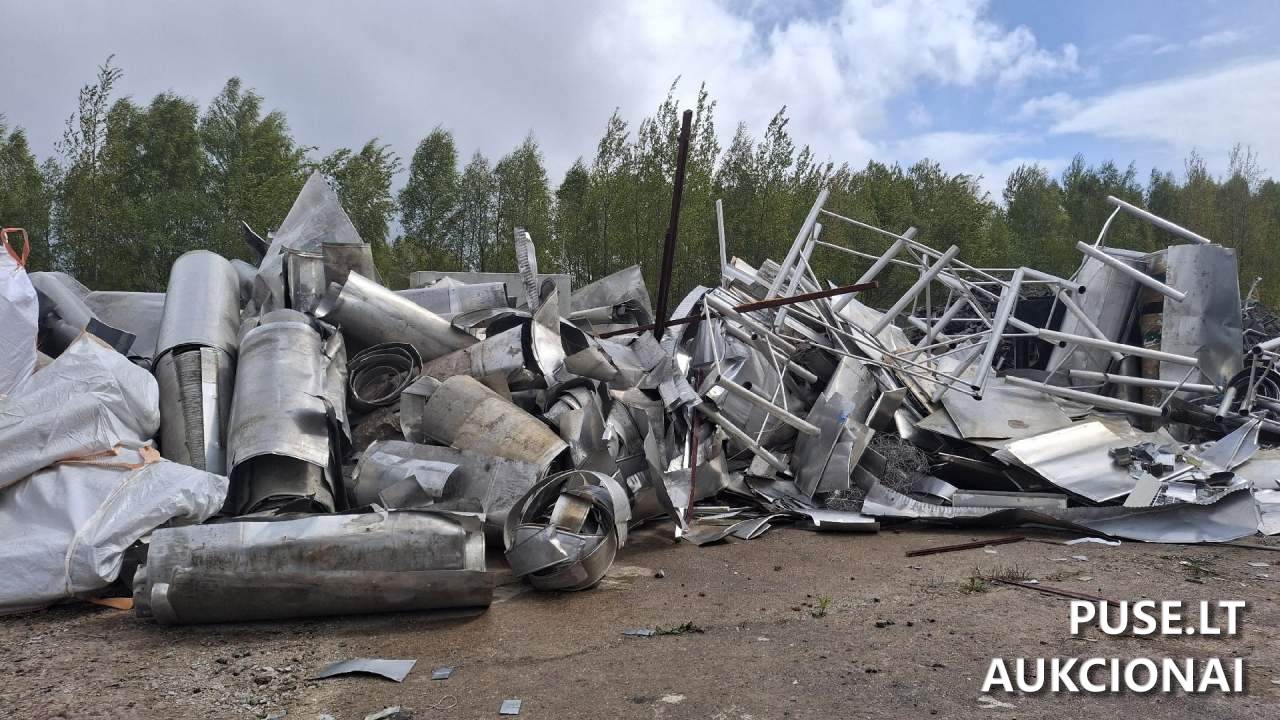 aliuminio metalo laužas, 65 t Kitas turtas 9