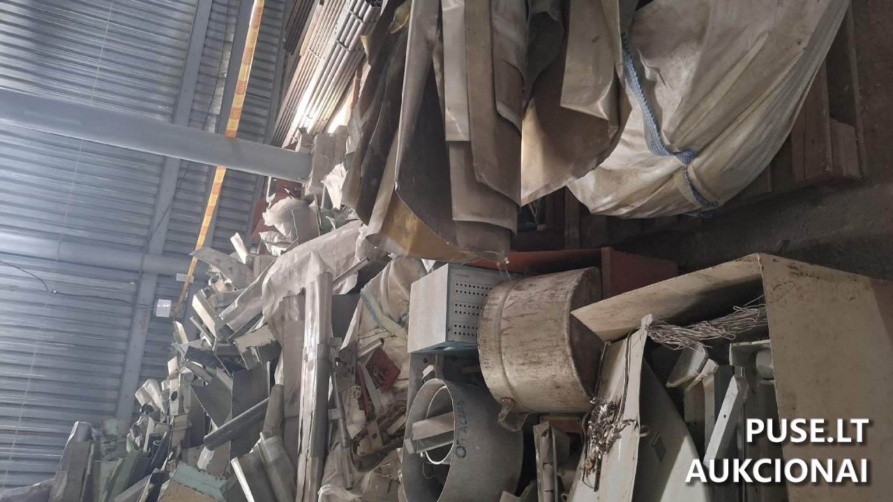 aliuminio metalo laužas, 65 t Kitas turtas 12