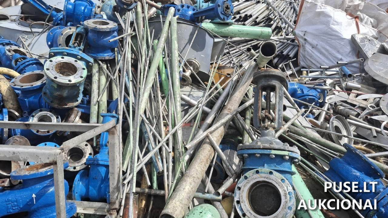 nerūdijančio plieno laužas, 180 t Kitas turtas 1