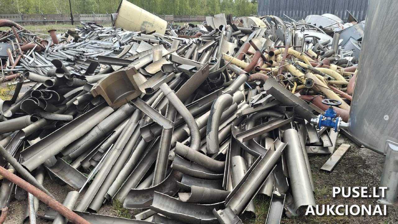 nerūdijančio plieno laužas, 180 t Kitas turtas 2