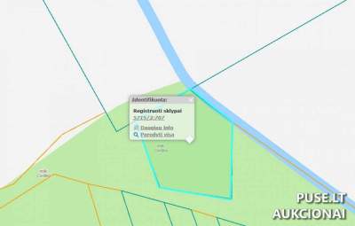 Parduodamas 0.3599 ha Miškų ūkio žemės sklypas Kupiškio r. sav. Obonių k. už 1600 EUR