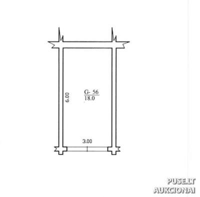 Garažas Tauragėje, Veterinarijos g. 15A K3-55, 7520 EUR, sujungtas su 18 kv.m bendra erdve