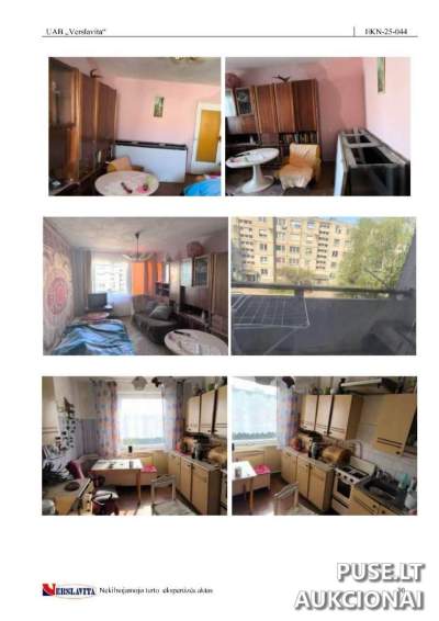 Butas Jonavos rajone, Ruklos miestelyje, su 16800 EUR pradine kaina. Vykstantys antstolių varžytynės