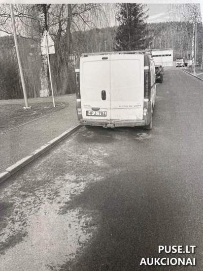 Krovininis automobilis OPEL VIVARO (N1) 74kW, 2006 m. pradinė kaina 2800 EUR antstolių aukcione