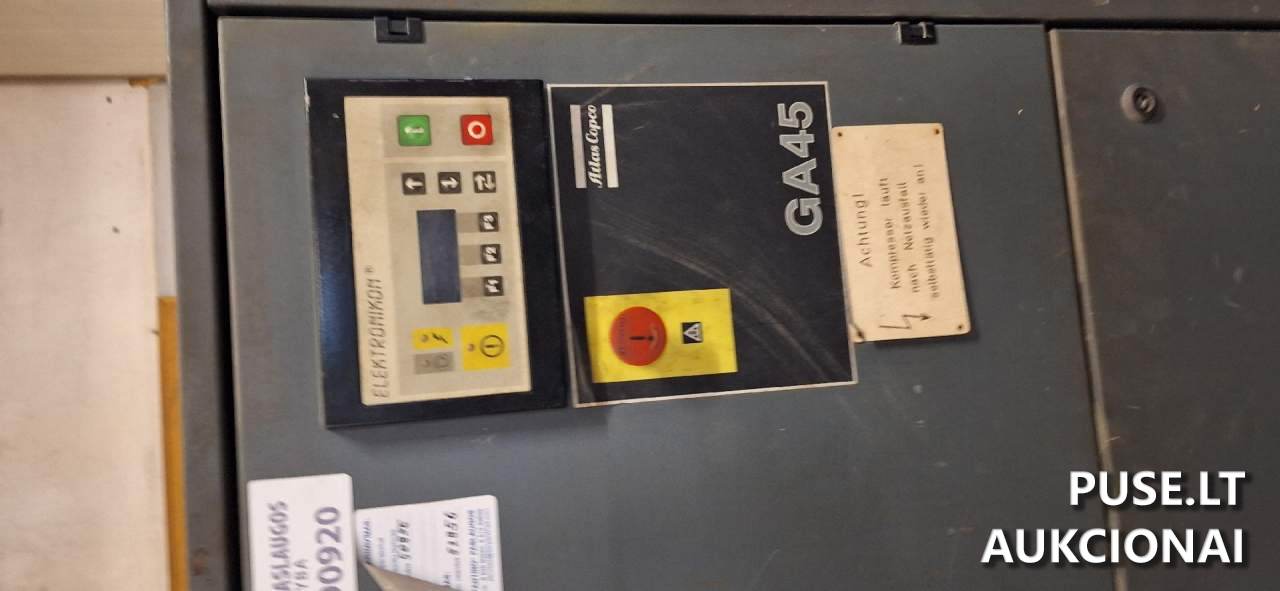 Sraigtinis oro kompresorius ATLAS COPCO GA45 Kitas turtas 3