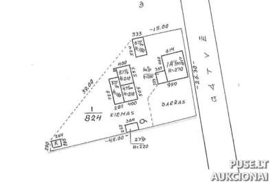 Nekilnojamasis turtas Pakruojo rajone: gyvenamasis namas su ūkiniais pastatais Pašvitinyje 929 EUR