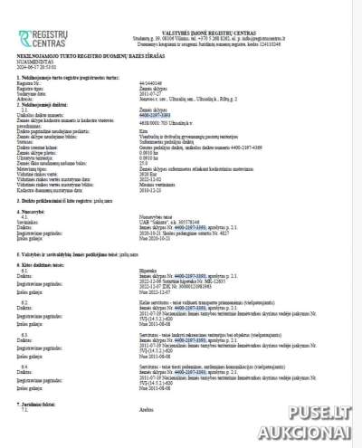 Žemės sklypas Jonavos rajone, Užusalių seniūnijoje, 0.0910 ha, pradinė kaina 3510 EUR