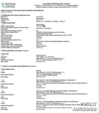 Parduodamas 0.087 ha žemės sklypas Jonavos r. Užusalių k. 3330 EUR pradinė kaina