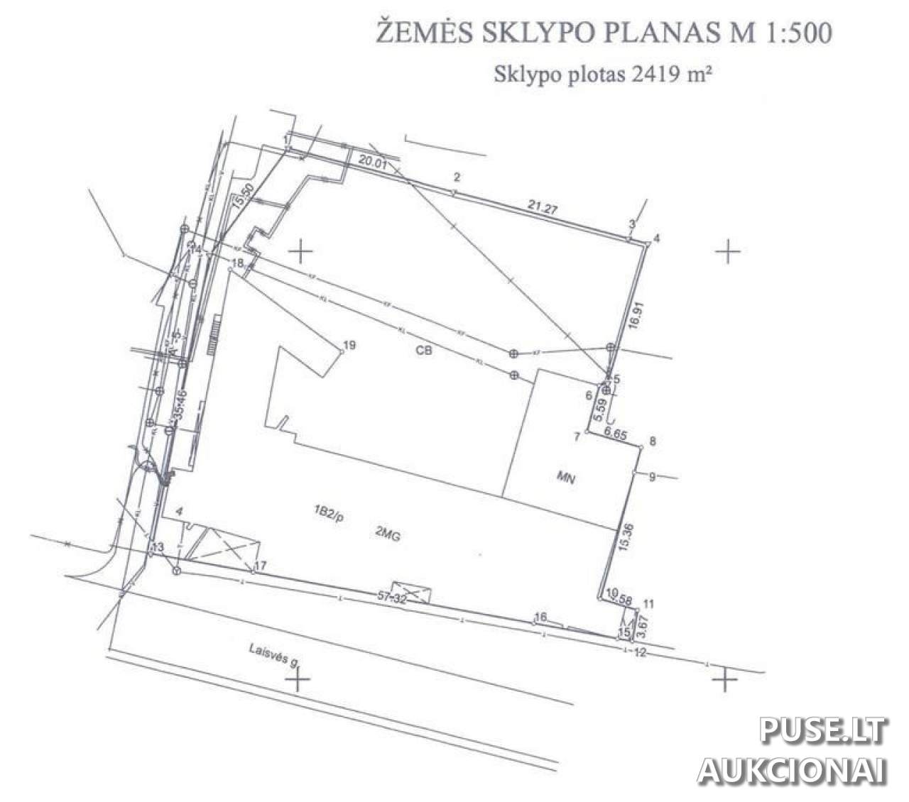 Administracinės patalpos Patalpos/Butai Laisvės g. 4, Marijampolė, 68306 Marijampolės sav., Lithuania 1