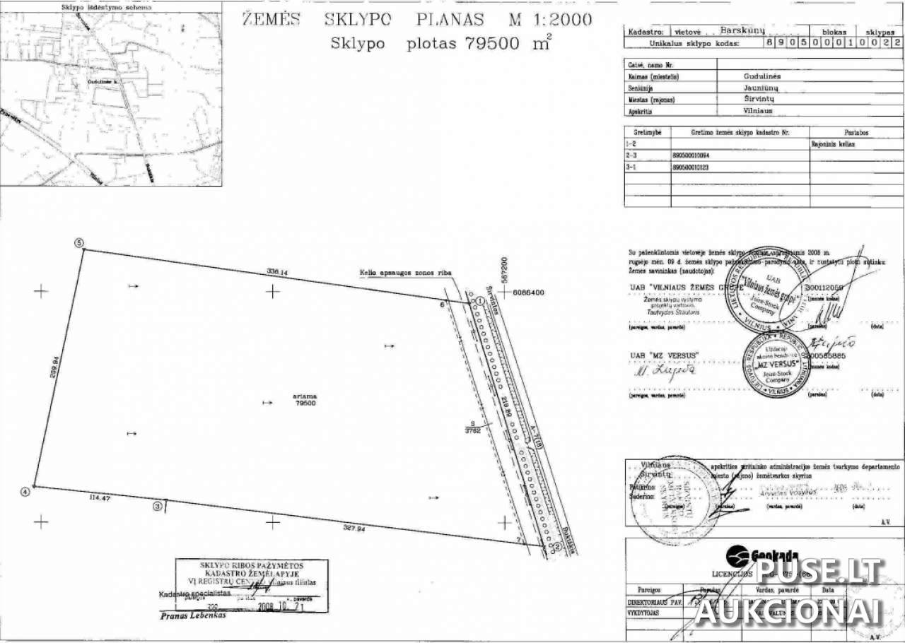 Žemės sklypas Sklypai Meiliakalnio g. 29, Gudulinė, 19154 Širvintų r. sav., Lithuania 1