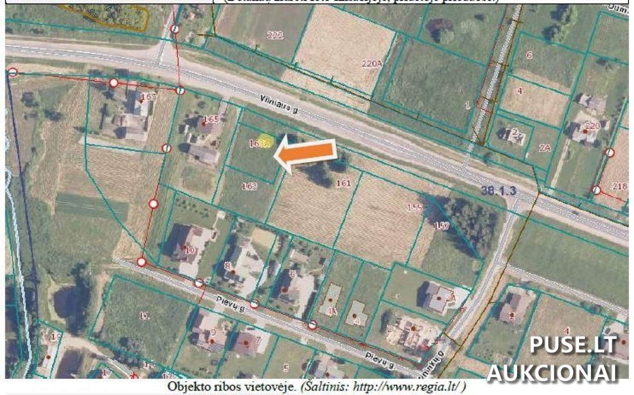 Žemės sklypas Sklypai Vilniaus g. 163A, Raseiniai, 60138 Raseinių r. sav., Lithuania 1