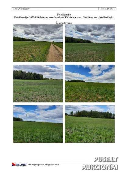 Žemės sklypas Kėdainių rajone, Jokūbaičių kaime, pradinė kaina 48800 EUR