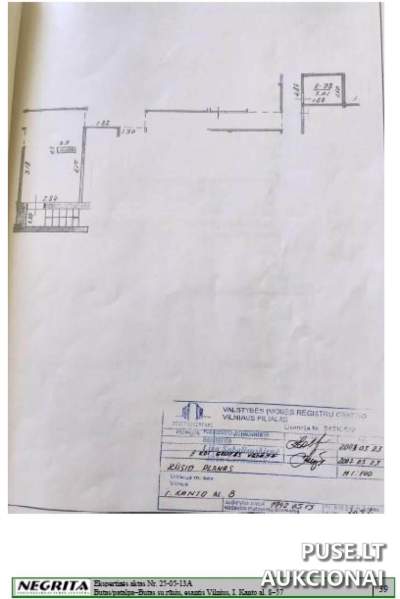 3 kambarių butas Vilniuje, I. Kanto g. 8, pradinė kaina 118400 EUR