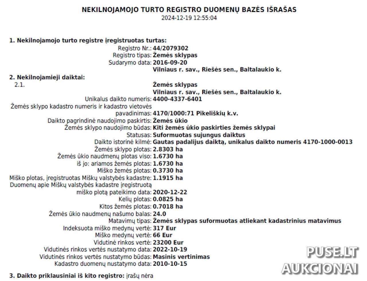 Žemės sklypas Sklypai Baltalaukis, 15143 Vilniaus r. sav., Lithuania 10