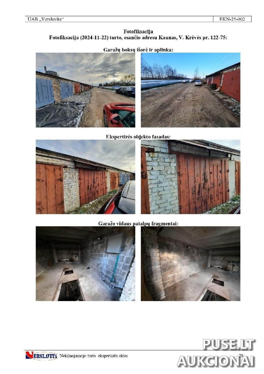 Garažas ( boksas ) Patalpos/Butai V. Krėvės pr. 122, 50312 Kaunas, Lithuania 1