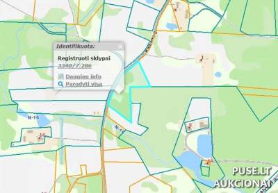 Žemės ūkio paskirties sklypas Alytaus r. sav., Nemunaičio k. 0.82 ha, pradinė kaina 4200 EUR