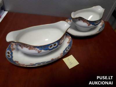 Naudotų indų rinkinys aukcione - 276 EUR pradinė kaina, parduodama Vilniaus rajone