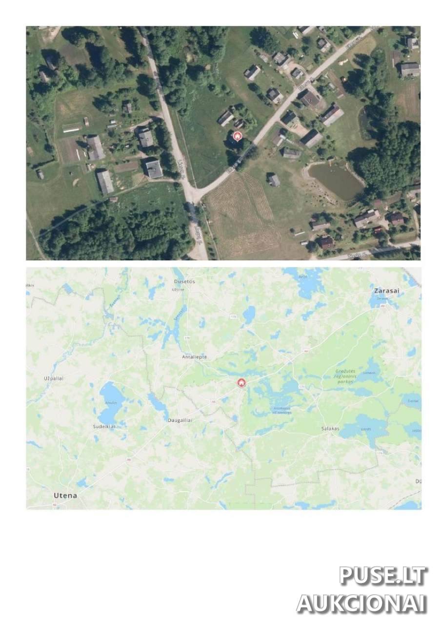 Žemės sklypas Sklypai Utenos g 2, Baibiai, 32404 Zarasų r. sav., Lithuania 1