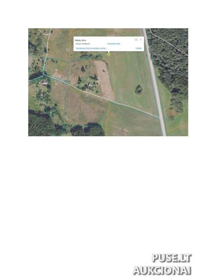 Žemės ūkio paskirties sklypas Molėtų rajone, Kerulių kaime, 4320 EUR pradine kaina