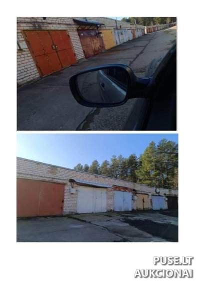 Garažas Visagine, Kosmoso g. 9C, 38 kv. m plotas, pradinė kaina 4080 EUR
