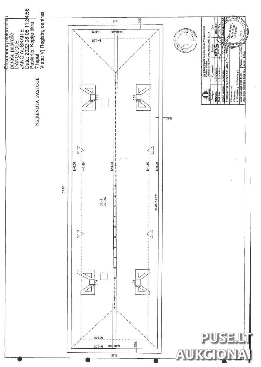 Neįrengta pastogė Patalpos/Butai A. Vivulskio g. 21, 03115 Vilnius, Lithuania 1