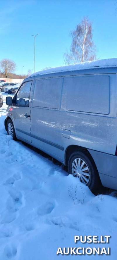 Parduodamas keleivinis mikroautobusas MB Vito 110 1999 m. Vilniuje, pradinė kaina 123 EUR