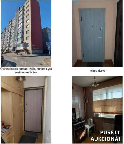 1/2 buto dalies aukcionas Klaipėdoje, I. Simonaitytės g. 3 startingo nuo 29200 EUR