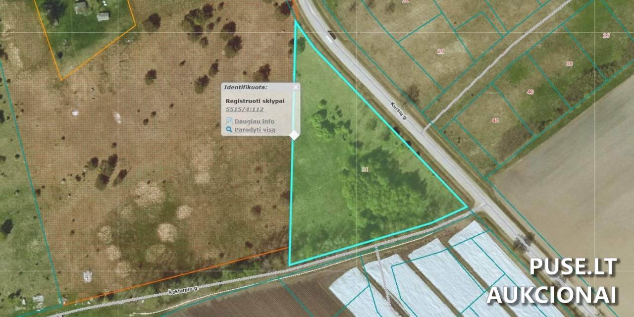 Žemės sklypas Sklypai Kuršių g. 31, Svencelė, 96241 Klaipėdos r. sav., Lithuania 3