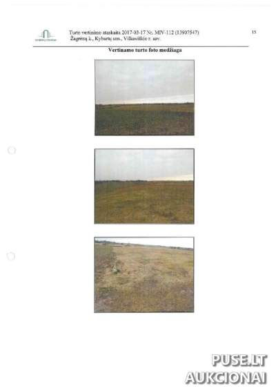 Žemės ūkio paskirties sklypas Vilkaviškio r. sav., Žagrėnų k. 2784 EUR pradinė kaina