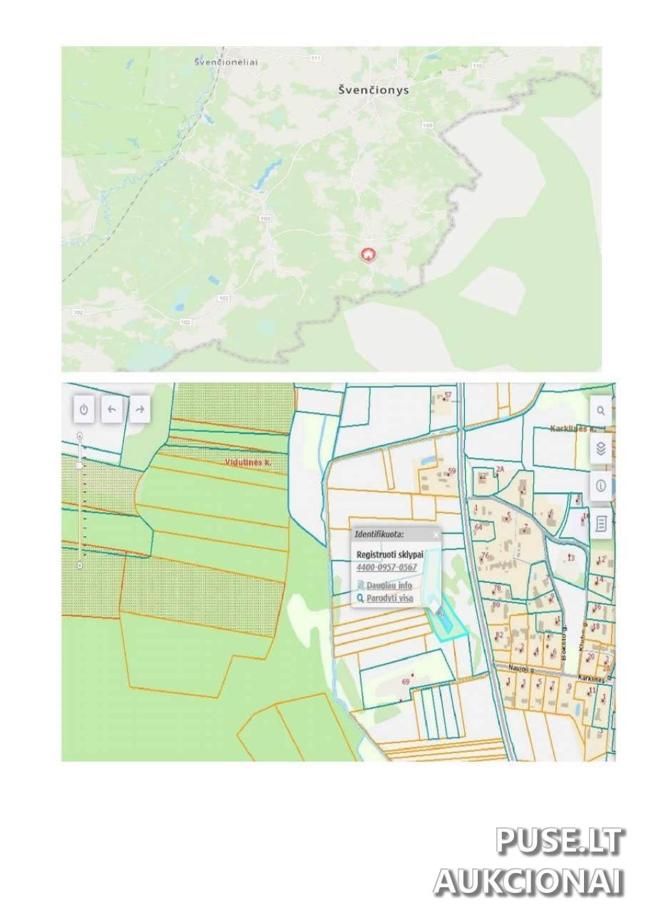 Žemės sklypas Sklypai Strūnaičio g. 67, Vidutinė, 18138 Švenčionių r. sav., Lithuania 2