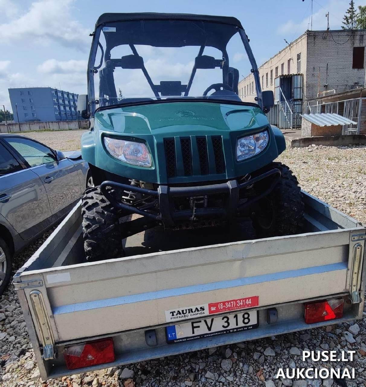 Keturratis motociklas "Arctic Cat", valst. Nr. 436 BD su priekaba, valst. Nr. FV 318 Triratis arba keturratis motociklas 2