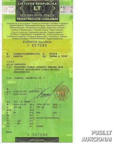 Keturratis motociklas Arctic Cat 951 cm3 su priekaba Tauras B700 SP parduodami aukcione nuo 1200 EUR