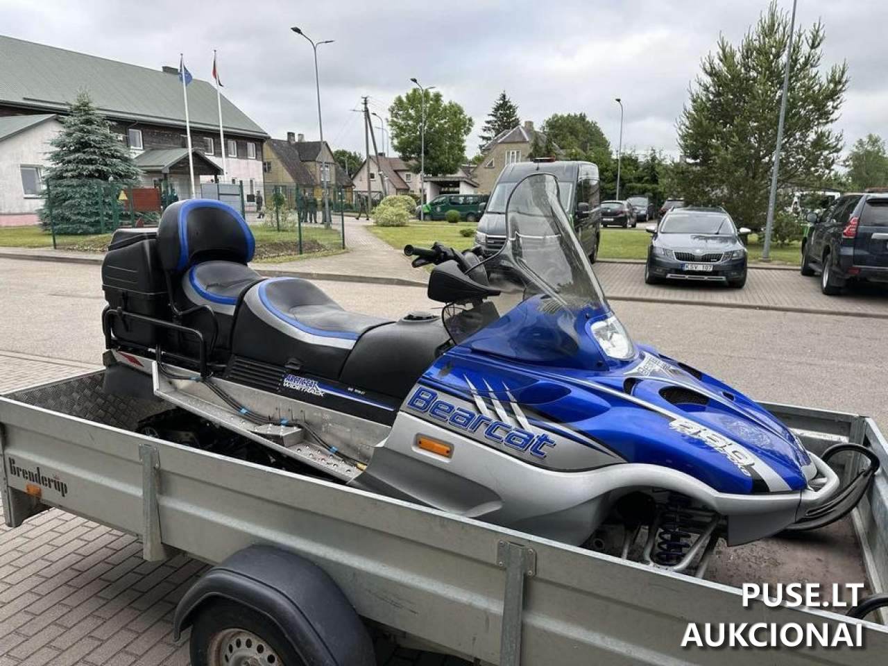 Sniegomobilis (motorinės rogės) "Bearcat 660 WT" reg. Nr. B688R su priekaba, valst. Nr. AR 406 Sniegaeigis 3