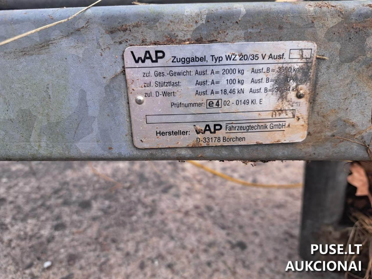 Priekaba laivo ant oro pagalvės, valst. Nr. DD 430 Priekaba arba puspriekabė nuo 0,75t. iki 3,5t. 4