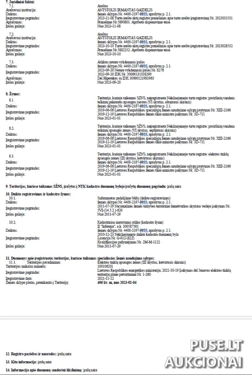 Žemės sklypas Sklypai Rūtų g. 7, Užusaliai, 55337 Jonavos r. sav., Lithuania 1