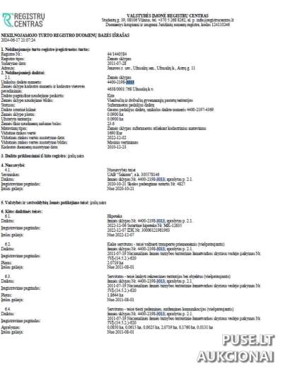 Parduodamas 0.09 ha žemės sklypas Jonavos rajone, Užusalių seniūnijoje, Astrų g. 11, pradinė kaina 3510 EUR