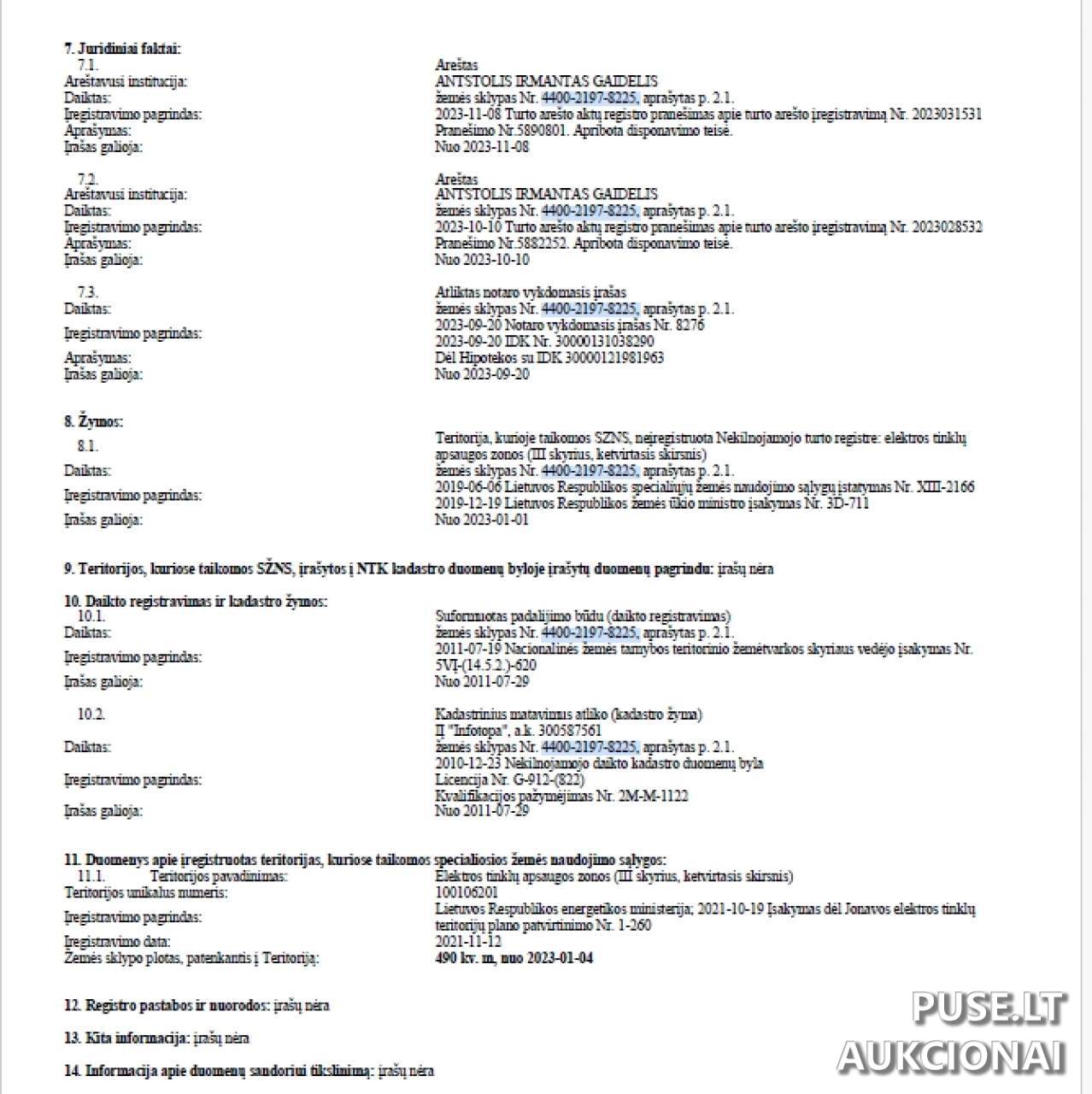 Žemės sklypas Sklypai Astrų g. 13, Užusaliai, 55337 Jonavos r. sav., Lithuania 1