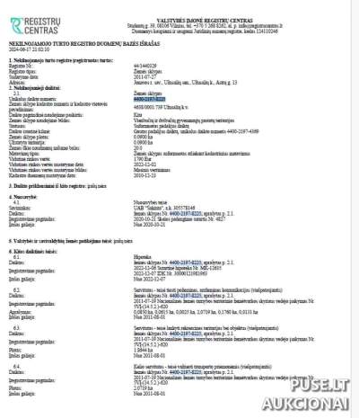 Žemės sklypas Jonavos rajone (Užusalių k.) 0.09 ha gyvenamųjų pastatų teritorijoje už 3510 EUR