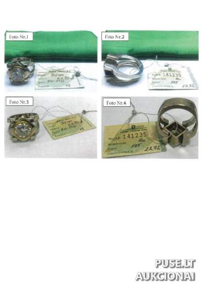 Prabangus žiedas su deimantu 4.15-5.25 ct aukcione, praba 585, pradinė kaina 120000 EUR