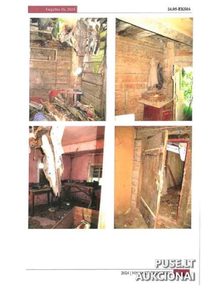 1/2 Gyvenamojo namo dalies aukcionas Alytaus r. Paliepių k. su pradine kaina 1120 EUR