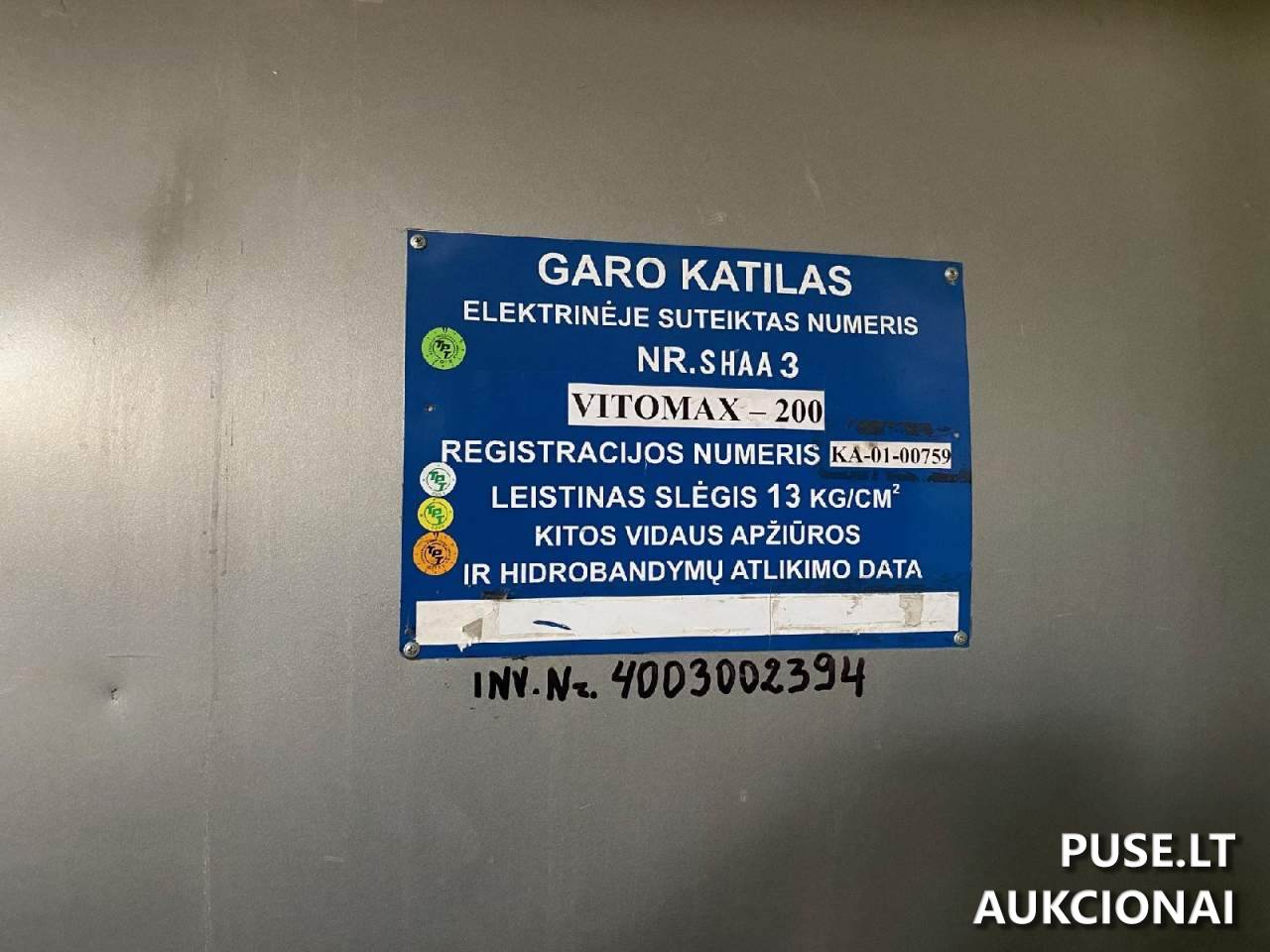 Garo katilas "VITOMAX"-200 Mašinos ir įrengimai 2